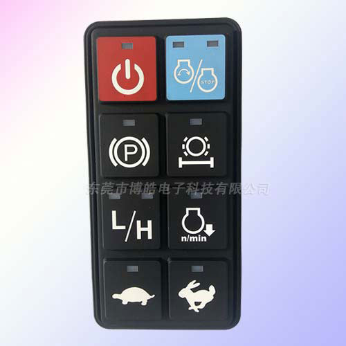 鐳雕透光控制器硅膠按鍵