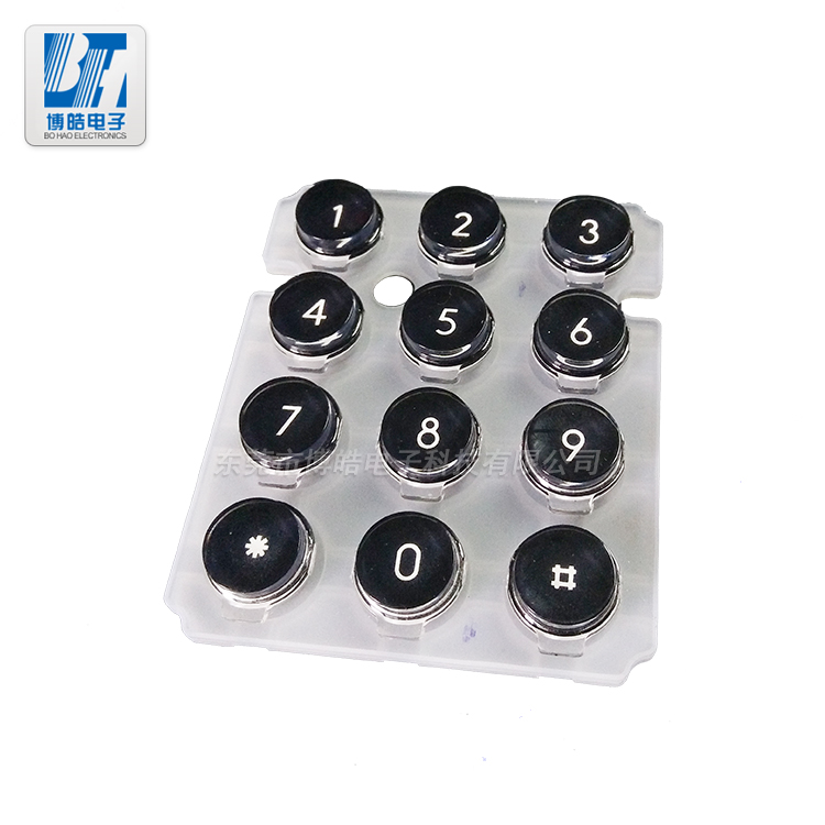 廠家定制通道通信終端硅膠按鍵|注塑膠膜硅膠按鍵定制